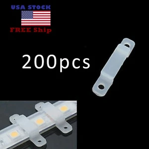 200pcs 12mm Holder Clip For Fixing 3528 5050 5630 LED strip Light US Free Ship - Picture 1 of 1