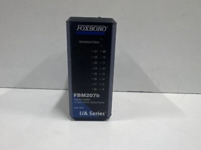 FOXBORO FBM207b ISOLATED CHANNEL 16 INPUT, 24VDC CONTACT SENSE P0914WH - Image 1 of 4