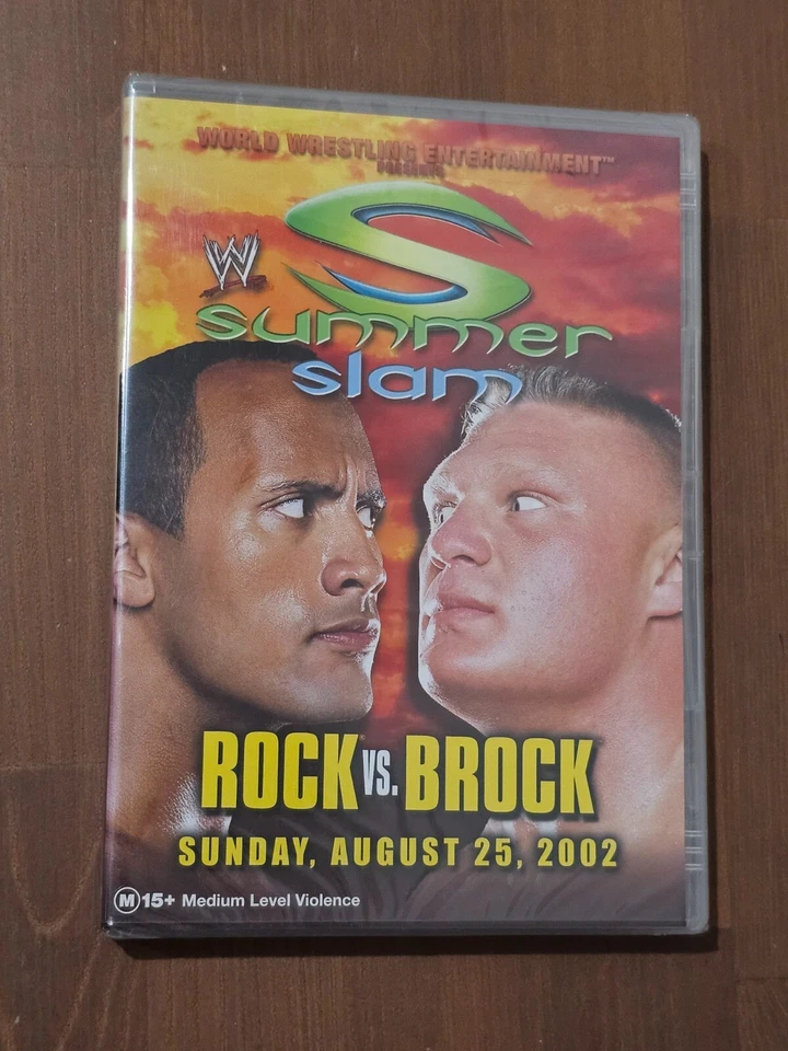 WWE Summerslam 2002 Rock vs Brock DVD All Regions NTSC NEW SEALED - Image 1 of 2