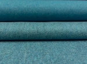 7.125 yds Arc Com Caribbean Blue & Gray Woven Wool Upholstery Fabric MSRP $331 - Picture 1 of 10