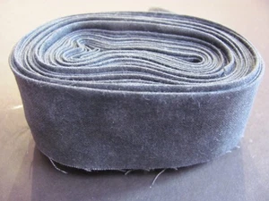 Quilt Binding 5 yards Charcoal Die Cut Handmade Quilting cotton #313 - Picture 1 of 1