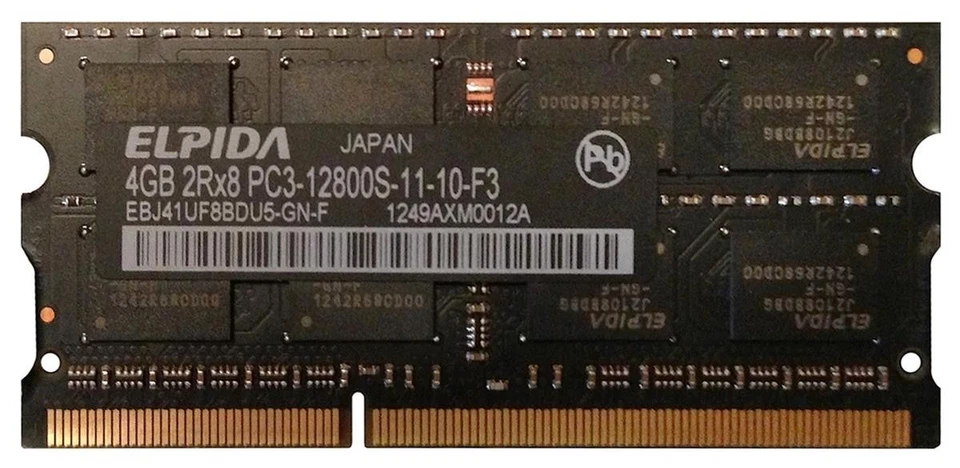 Elpida 4GB DDR3 1600MHz RAM SO-DIMM - Image 1 of 1