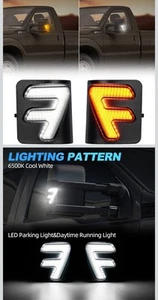 2PCS Dynamic Mirror Blinker Light Ford F250 F350 F450 F550 2008-2016 F-series - Picture 1 of 7