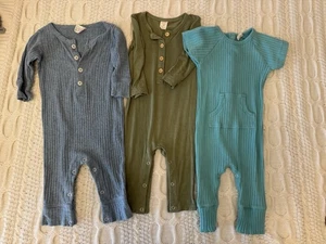 6-12 Months Kate Quinn Boy Bundle Rompers - Picture 1 of 8