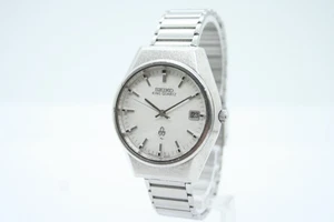 [EXC+3] Vintage SEIKO King Quartz Date 0852-8025 Silver Dial Mens - Picture 1 of 12