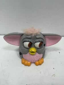 1998 McDonalds FURBY Happy Meal Toy Figure Tiger Spot Gray Pink - Picture 1 of 3