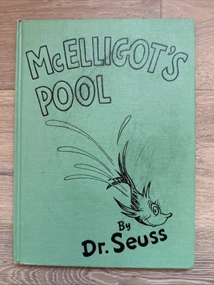 Vintage McElligot's Pool by Dr. Seuss 1st Edition Green Book 1947 — 第 1/4 张图片