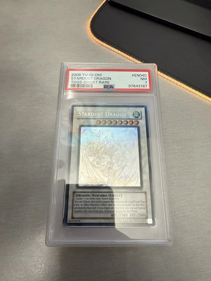 Yugioh Stardust Dragon Ghost Rare Duelist Genesis TDGS-EN040 PSA 7 NM - Image 1 of 1