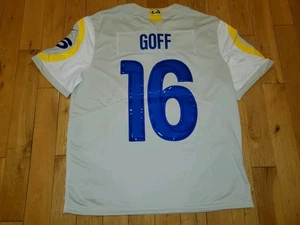 NWT 2020 Nike Jared Goff Bone LOS ANGELES RAMS Mens Stitched NFL Team JERSEY XL - Picture 1 of 24
