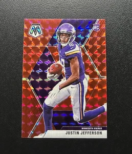 2020 Panini Mosaic Justin Jefferson Red Mosaic Rookie #209 - Picture 1 of 2