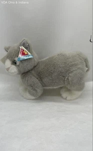 Vintage Dakin Huggables Gray Tabby Cat Plush Toy - Picture 1 of 7