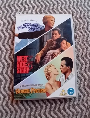 Three DVD Musical Boxset The Sound Of Music, West Side Story, South Pacific - Image 1 of 2