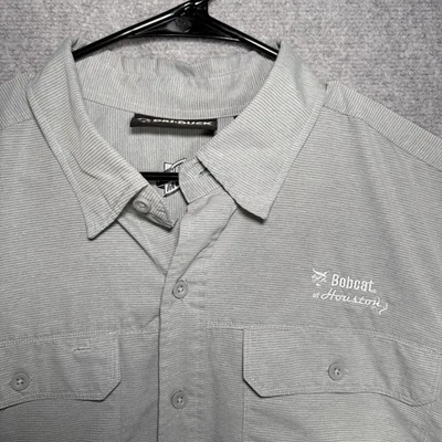 DRI DUCK Shirt Men’s Size Large Button Down Work Shirt Bobcat Rosenberg Houston - Image 1 of 4
