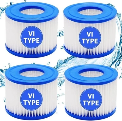 4pcs For Bestway Lazy Lay-Z-Spa Filters VI Cartridge Hot Tub Spa Swimming pool - Image 1 of 4
