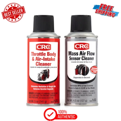 CRC Mass Air Flow & Throttle Body Single-Use Cleaner Twin Pack Kit - Изображение 1 из 4