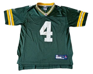Vintage Brett Favre Green Bay Packers Reebok Trikot Jugend Large - Bild 1 von 5