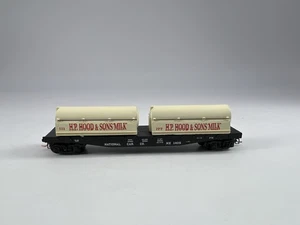 Micro-Trains #1405 Spur N Nationalwagen. Flachwagen H.P. Hood Sons Milk Poor - Bild 1 von 8