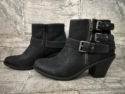 Botines Ruff Hewn Dikson con hebillas y cremallera lateral para mujer 6,5 M (totalmente nuevos) Foto 1 de 4