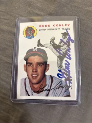 1994 Topps Archives Béisbol #59 Gene Conley 1954 Reimpresión Firmado Automático (sin Certificado de Autenticidad) Foto 1 de 3