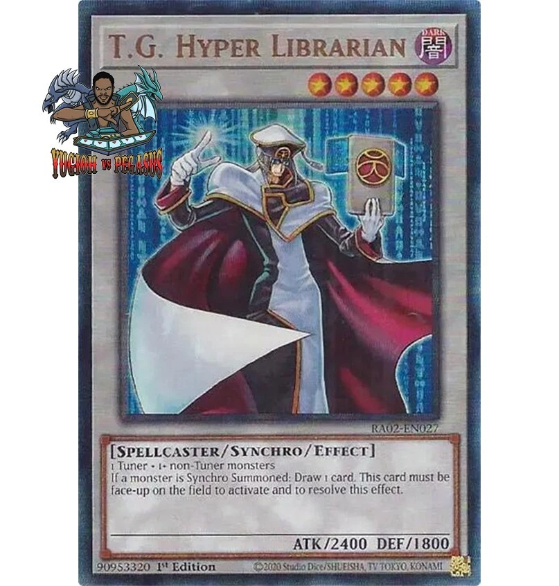 Yugioh! 1x T.G. Hyper Librarian RA02-EN027 Ultimate Rare 1st Ed NM - Image 1 of 1