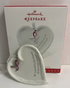 Punze: Beautiful You - Porzellan Herz - Susan Komen - 2015 Andenken Ornament - Bild 1 von 5