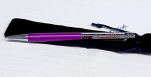 Swarovski Crystalline Ball Pen Dark Amethyst Pearl Black Ink Genuine NEW 1097071 - Picture 1 of 13