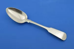 Rare Scottish Provincial Solid Silver Serving Spoon. R.N Greenock c1820 - Picture 1 of 11