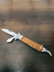 Zarya Davydkovo vintage hunting folding pocket knife multitool - Picture 1 of 10