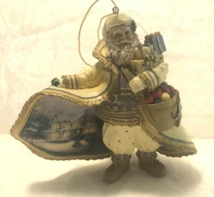 "Weihnachten Schneefall Weihnachtsmann" THOMAS KINKADE, OLD WORLD SANTA ORNAMENT - Bild 1 von 4