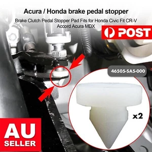 2PCS 46505-SA5-000 Brake Clutch Pedal Stopper Pad For-Honda Civic CR-V Accord AU - Picture 1 of 4