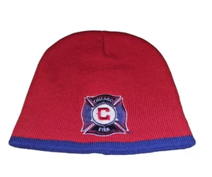 Chicago Fire Department Cotton Hat Pro Gear Red and Blue Winter Hat - Picture 1 of 7