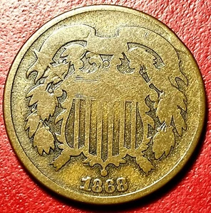 1868 TWO CENT - Picture 1 of 2