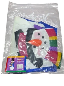 Set of 2 BRAND NEW Winter Snowman & Skier Windsport Adornments Windsocks By GANZ - Picture 1 of 6