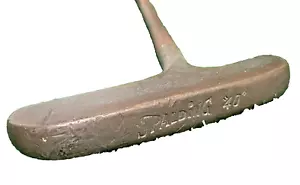 Spalding 40 Blade Putter Steel 34.75 Inches RH With Original Leather Grip - Picture 1 of 11