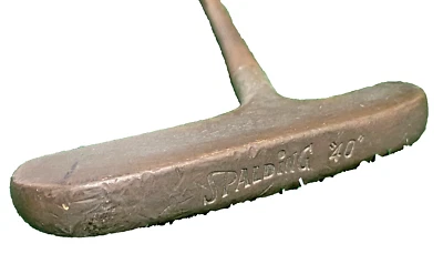 Spalding 40 Blade Putter Steel 34.75 Inches With Original Leather Grip RH - Image 1 of 4