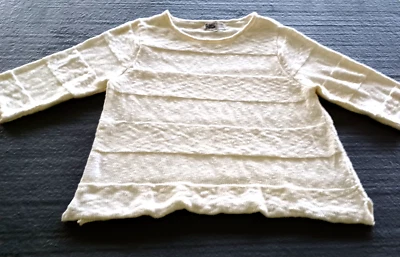 Ropa Habitat para Vivir en Color Avena Hecho a Mano Look Tejido Nubby Grannycor Talla L Foto 1 de 4