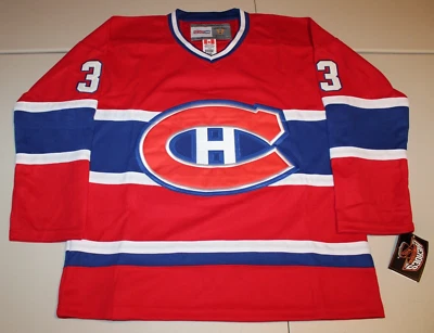 Camiseta deportiva cosida Patrick Roy vintage de hockey de los Montreal Canadiens de la NHL 52 XL CCM NUEVA CON ETIQUETAS Foto 1 de 4