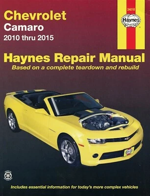 Chevy Camaro Repair Manual: 2010-2015 - Image 1 of 2