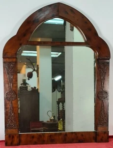 WALL MIRROR. MAHOGANY WOOD. VICTORIAN STYLE. ENGLAND. XIX-XX CENTURY. - Picture 1 of 1