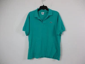 Lacoste Polo Shirt Adult Extra Large 6 Green Crocodile Logo Rugby Preppy Mens - Picture 1 of 16