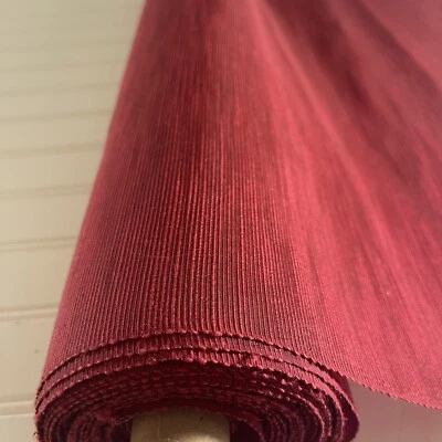 SILK, Red-Maroon FABRIC 5 Yards x 22 Inches Wide or 180 Inches x 22 Wide - Image 1 of 4