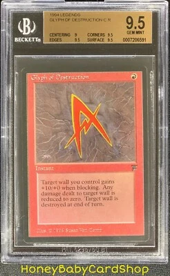 MTG Legends 1994 Glyph of Destruction BGS 9.5 GEM MINT Old School 93/94 - Image 1 of 4
