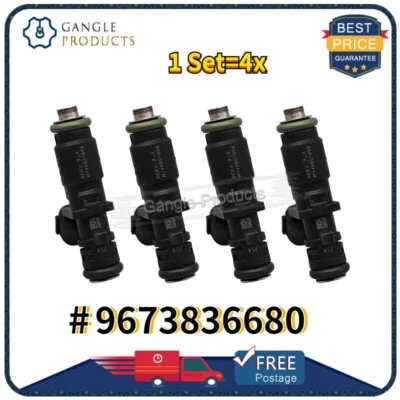 4x 9673836680 Inyector de combustible para Peugeot 301 1.6 0280157141 Foto 1 de 4