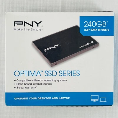 PNY Optima SSD Series 240GB SATA III 6 Gb/s Solid State Drive - Image 1 of 4