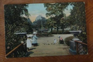 Postcards Buxton Gardens 1905 Feeding The Birds - Picture 1 of 2