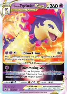 Tarjeta Pokémon Hisuian Typhlosion VSTAR 054/189 Resplandor Astral - Casi nueva - Imagen 1 de 2