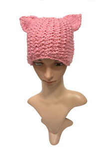 BomHCS adultes enfants mignons oreilles de renard chat chapeau oreille crochet tricoté bonnet chaud