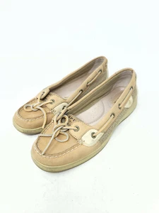 Sperry Top-Sider Angelfish hellbraune Damen-Bootsschuhe aus Wildleder Größe 7,5 W – guter Zustand - Bild 1 von 6