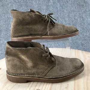 Clarks Boots Shoes Mens 7.5 M Bushacre 2 Ankle Chukka Desert 26033976 Green - Picture 1 of 17