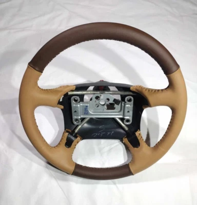 1995 95 Chevrolet Silverado руль обернутый новый кожаный перезахороненный желтовато-коричневый - Изображение 1 из 4